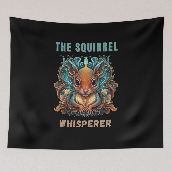 Item preview, The Squirrel Whisperer, vintage squirrel for squirrel lovers designed and sold by NaaEchDesign ⭐⭐⭐⭐⭐.