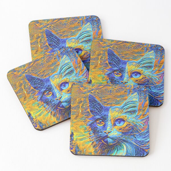 Item preview, Abstractions of abstract abstraction of cat. DeepDream designed and sold by blackhalt.
