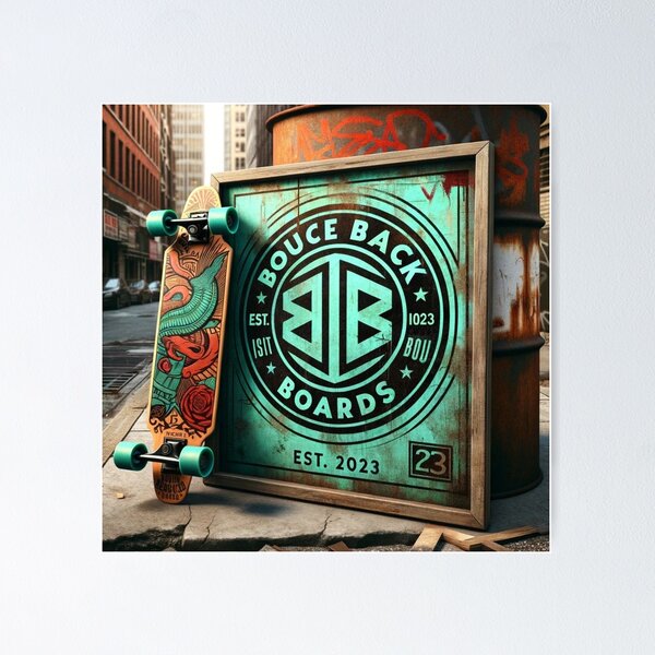 Item preview, logo emblem designed and sold by BBLongboards.