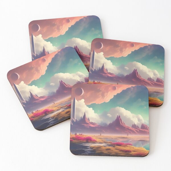 Item preview, Cosmic Space Landscape Pattern designed and sold by ConorKeeganArt.
