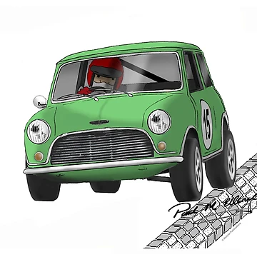 Artwork thumbnail, Rallyist Classic Racing Mini by Rallyist.Art Merchandise