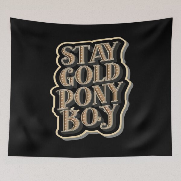 Item preview, Stay Gold Pony Boy designed and sold by UrbanGraphixs.
