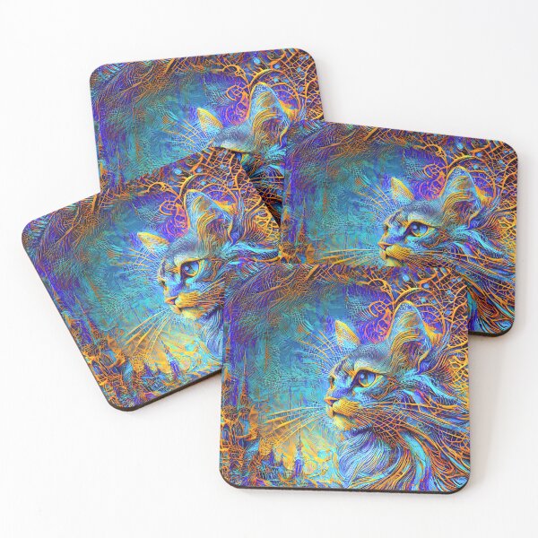Item preview, Abstractions of abstract abstraction of cat. DeepDream #1007588294134 designed and sold by blackhalt.