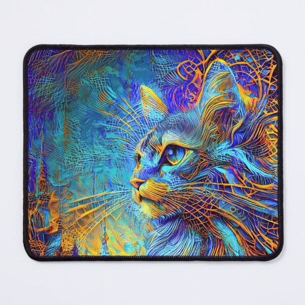 Item preview, Abstractions of abstract abstraction of cat. DeepDream #1007588294134 designed and sold by blackhalt.