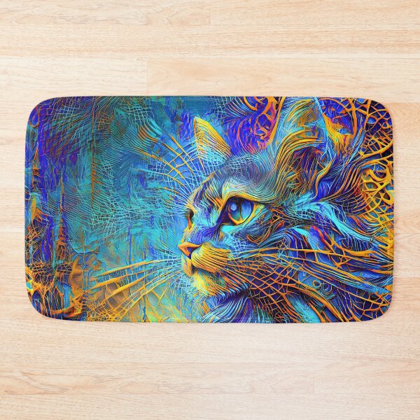Item preview, Abstractions of abstract abstraction of cat. DeepDream #1007588294134 designed and sold by blackhalt.