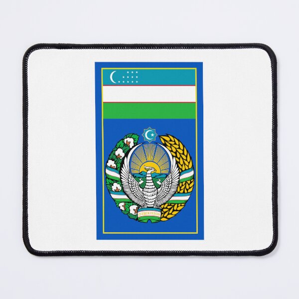 Item preview, Uzbekistan Flag and Coat of arms designed and sold by adamst555.
