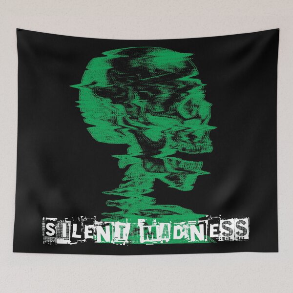 Item preview, Silent Madness Skull Graphic Design designed and sold by FriskySloths.
