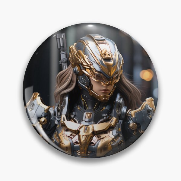 Item preview, cyborg girl knight digital art armor robot charming designed and sold by UILOVE.