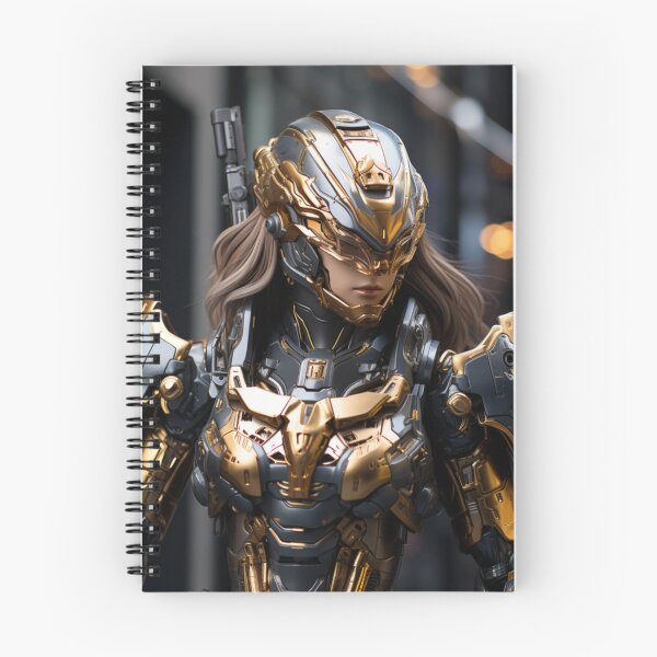 Item preview, cyborg girl knight digital art armor robot charming designed and sold by UILOVE.