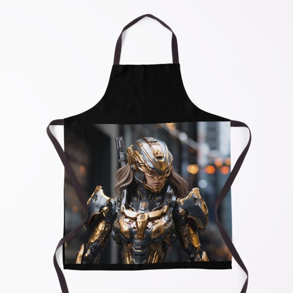 Item preview, cyborg girl knight digital art armor robot charming designed and sold by UILOVE.
