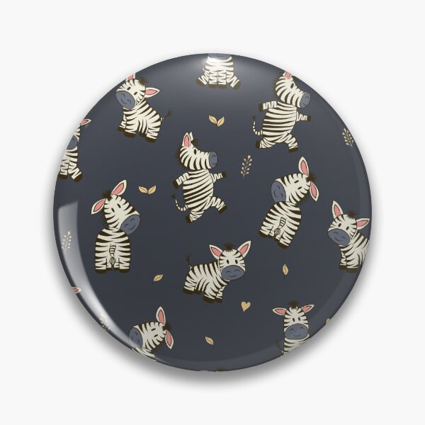 Item preview, Cute little playful zebras against a dark grey background  designed and sold by Sissle.