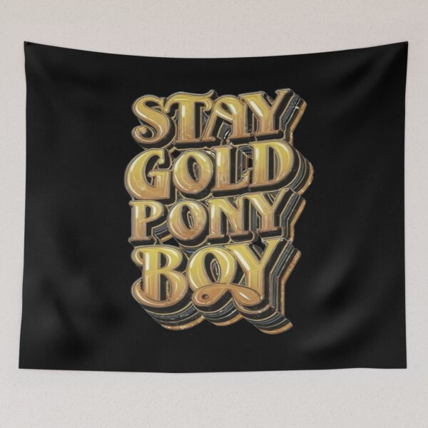 Item preview, Stay Gold Pony Boy designed and sold by UrbanGraphixs.