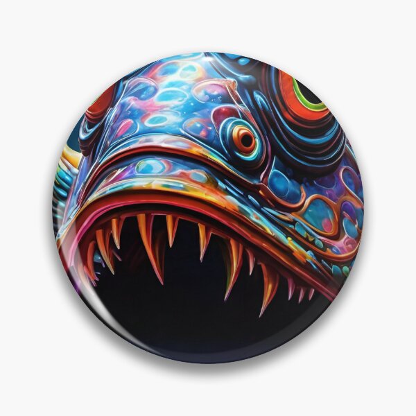 Item preview, Blue monster fish designed and sold by MatrixTattoo.