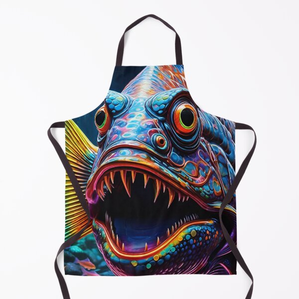 Item preview, Blue monster fish designed and sold by MatrixTattoo.