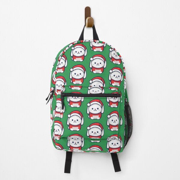 Artikelvorschau, Fröhlicher süßer Hase mit Weihnachtsmütze zu Weihnachten entworfen und verkauft von Anbe_design.