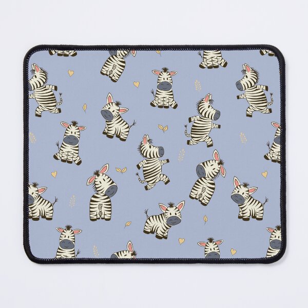 Item preview, Cute little playful zebras against a light blue background  designed and sold by Sissle.