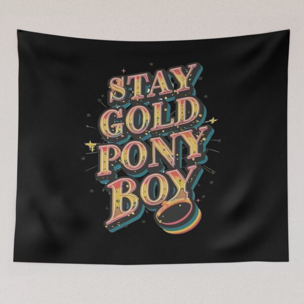 Item preview, Stay Gold Pony Boy designed and sold by UrbanGraphixs.