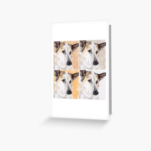 Sweet Pooch - In Four Shades Greeting Card