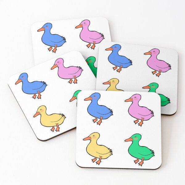 Artikelvorschau, 4 bunte Enten entworfen und verkauft von taylustra.