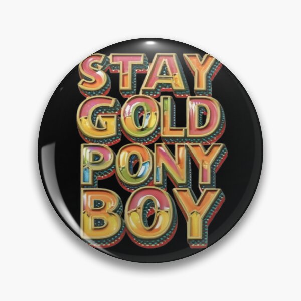 Item preview, Stay Gold Pony Boy designed and sold by UrbanGraphixs.