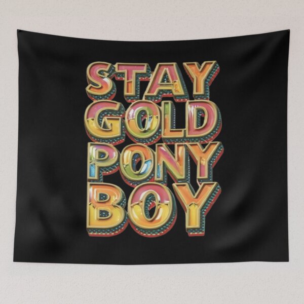 Item preview, Stay Gold Pony Boy designed and sold by UrbanGraphixs.