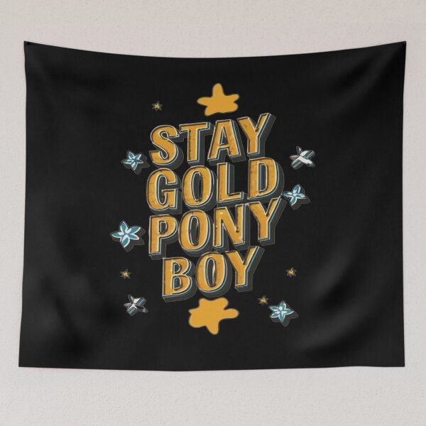 Item preview, Stay Gold Pony Boy designed and sold by UrbanGraphixs.
