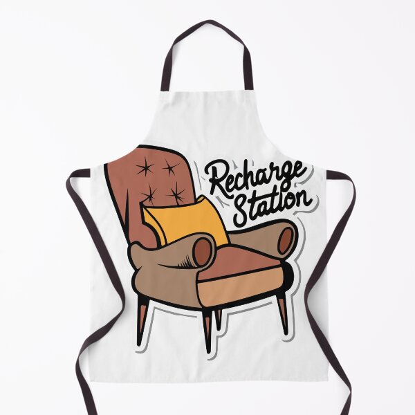 Item preview, Cozy Fireside Chair - 'Recharge Station' Line Art designed and sold by NiftyWrx.