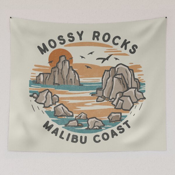 Item preview, Mossy Rocks, Malibu Coast designed and sold by Wissam Ramadan.