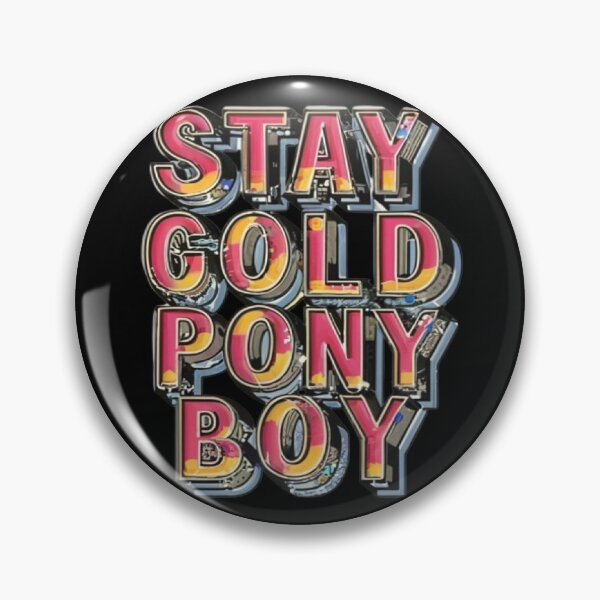 Item preview, Stay Gold Pony Boy designed and sold by UrbanGraphixs.