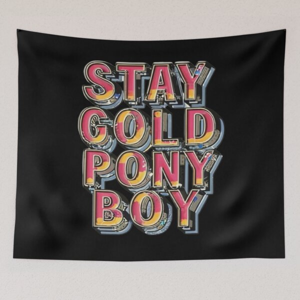 Item preview, Stay Gold Pony Boy designed and sold by UrbanGraphixs.