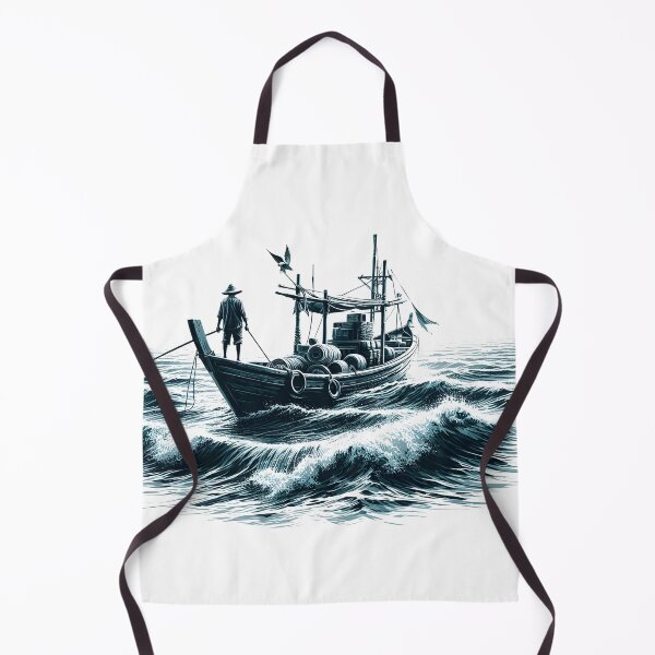 Item preview, A Boatman's Reflection with Sea Canvas designed and sold by Manoj Kumar  Mandali.