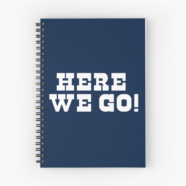 Item preview, white HERE WE GO designed and sold by sarascoprox.