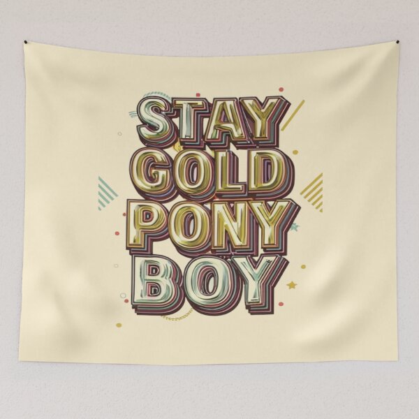 Item preview, Stay Gold Pony Boy designed and sold by UrbanGraphixs.