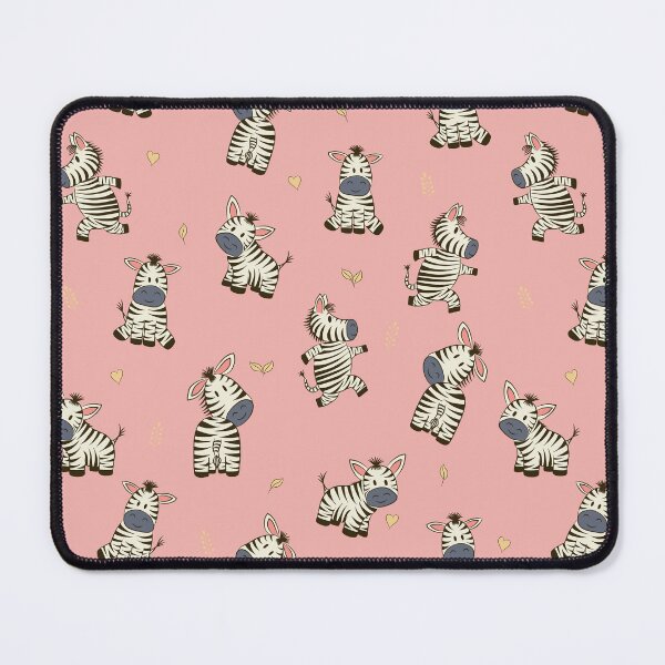 Item preview, Cute little playful zebras against a light pink background  designed and sold by Sissle.
