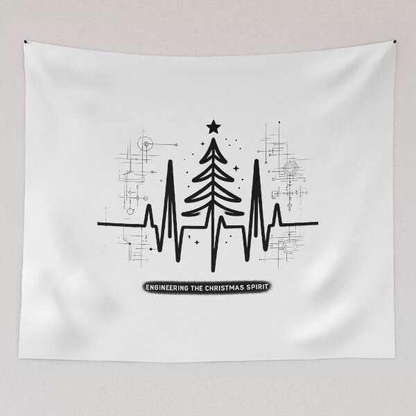 Item preview, Engineering Christmas Spirit: Heartbeat & Tree-engineering christmas designed and sold by MAPDDesigns.