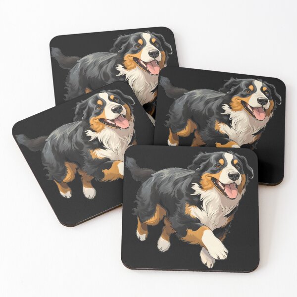 Item preview, Cute bernese mountain dog breed running illustration designed and sold by NBSStore.