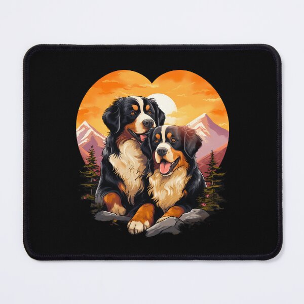 Artikelvorschau, Niedliche verliebte Berner Berg-Valentinshunde entworfen und verkauft von NBSStore.