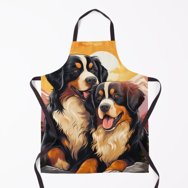 Item preview, Cute bernese mountain valentine dogs in love designed and sold by NBSStore.