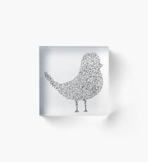 Wire Bird Acrylic Block