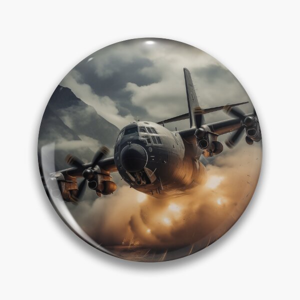 Item preview, Military Plane C130 Gunship Flying designed and sold by graphicsbylucym.