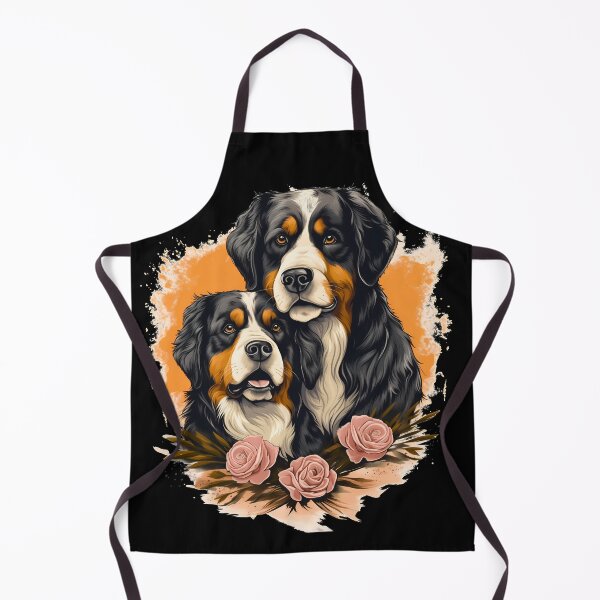 Item preview, Cute bernese mountain valentine dogs in love illustration designed and sold by NBSStore.