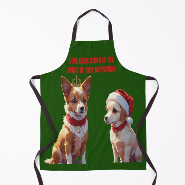 Item preview, Love each other in the spirit of this christmas Aprons designed and sold by quotesdesignss.