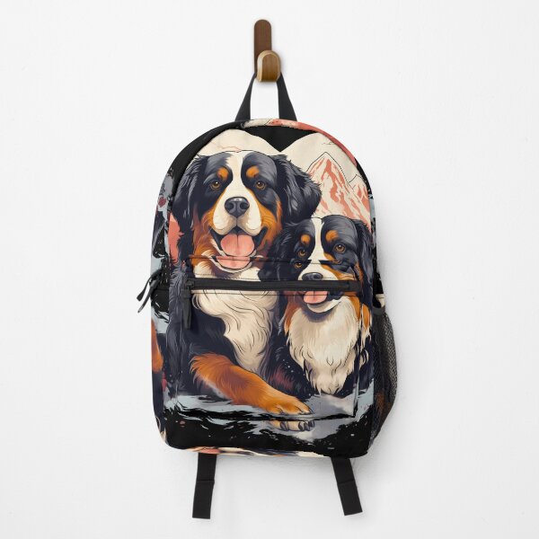 Item preview, Cute bernese mountain valentine dogs in love illustration designed and sold by NBSStore.