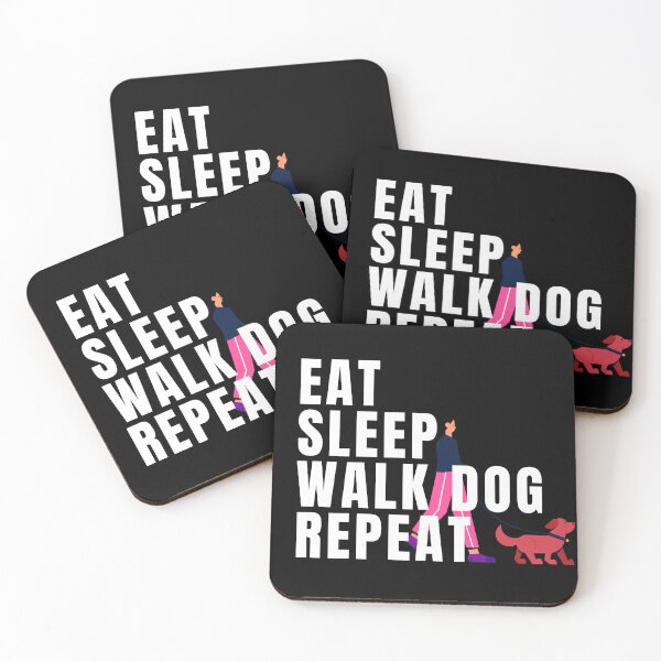 Item preview, Eat sleep walk dogs repeat designed and sold by ZynchLord.