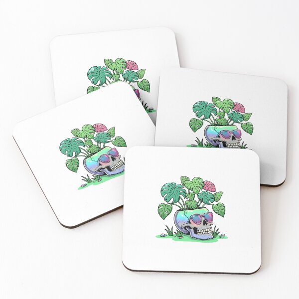 Item preview, Monstera skull designed and sold by LittleBucolic.