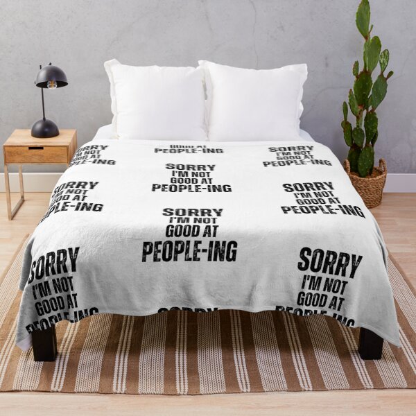 Item preview, Sorry, I'm not good at people-ing | Introvert quotes designed and sold by PurpleWay.