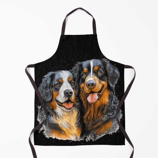 Item preview, Cute bernese mountain valentine dogs in love illustration designed and sold by NBSStore.