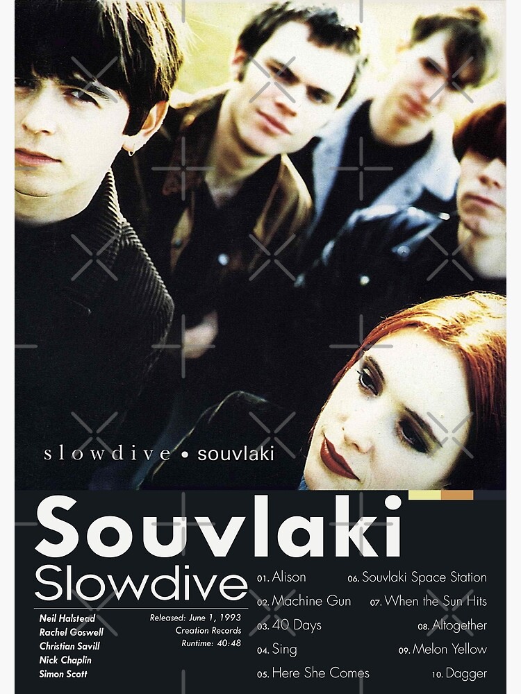 Slowdive - Souvlaki | Album Card (Dark)