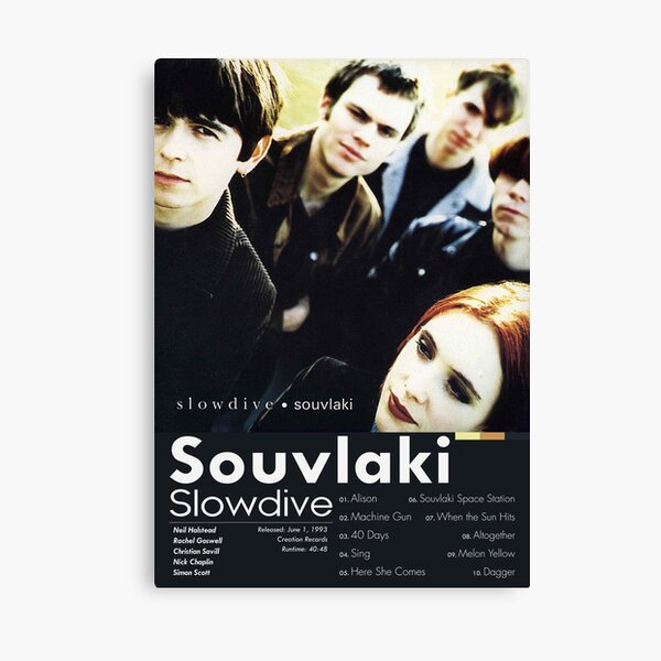 Vista previa del artículo con la obra «Inmersión lenta - Souvlaki | Tarjeta de álbum (oscura)», diseñado y vendido por theoralcollage.