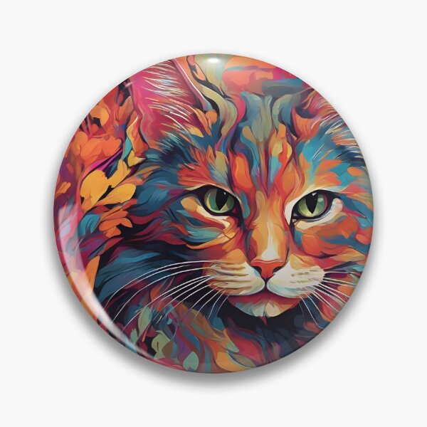 Item preview, The Mesmerizing Cat in Vector Brilliance" designed and sold by Manoj Kumar  Mandali.